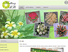 Tablet Screenshot of kvetiny-mb.cz